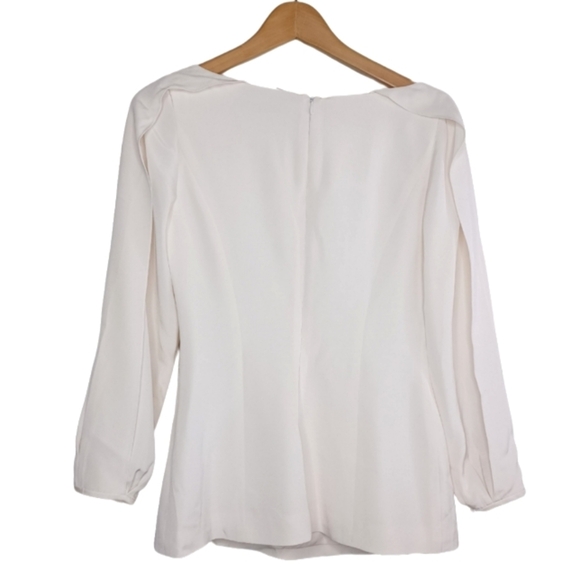 Kimora Lee Simmons Cold Shoulder Silk Blend Blouse - Picture 2 of 15